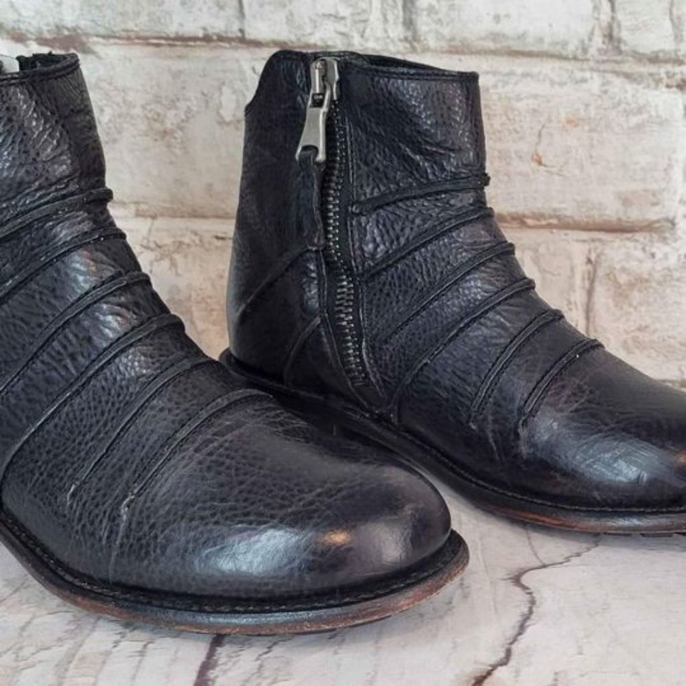 John Fluevog Beauvoir Womens Size 7 Black Ankle Boots